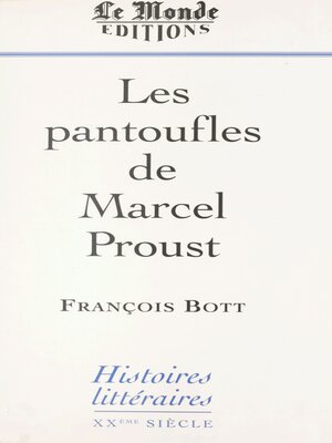 cover image of Les Pantoufles de Marcel Proust